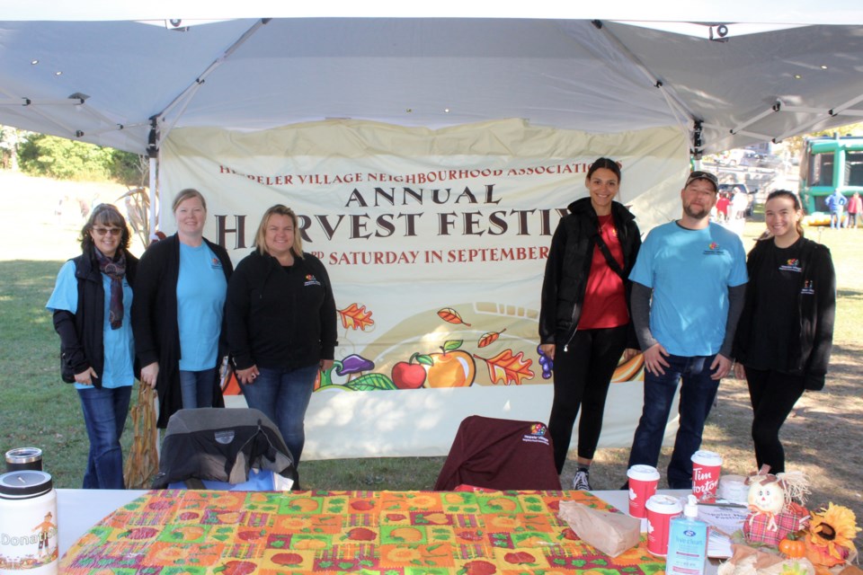 From left to right: Tryna Gray, Crystal Bechtel, Amanda Horne, Candice Wright, Alex Brooks and Lauren DaSilva are just a few of the many volunteers who make the Harvest Festival possible.