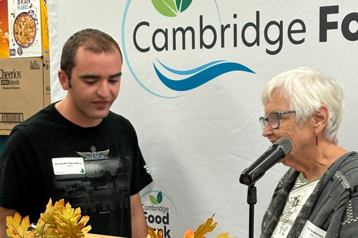 Alex Spezzaferro received the Abel Anderson Award, presented by June Anderson