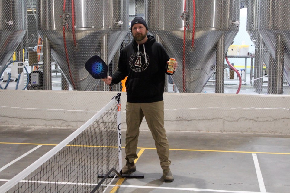 Co-owner of Four Father's Brewing Co. Mike Hruden is excited to combine his passion for beer with his love of pickleball.