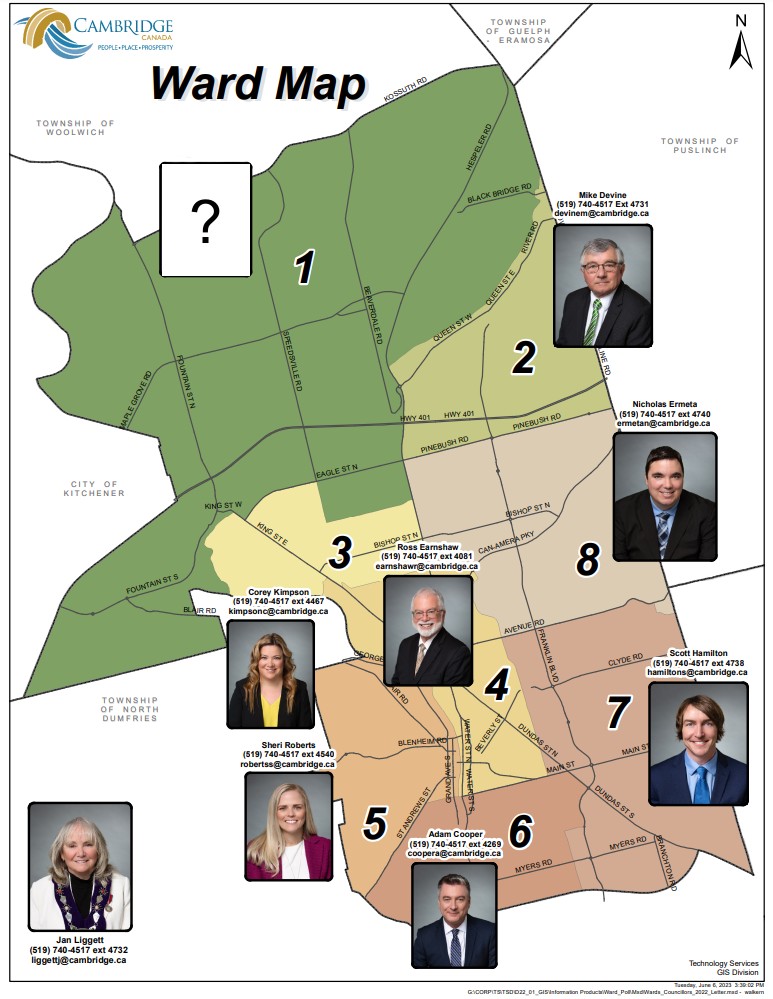 Cambridge Ward 1 city council byelection today