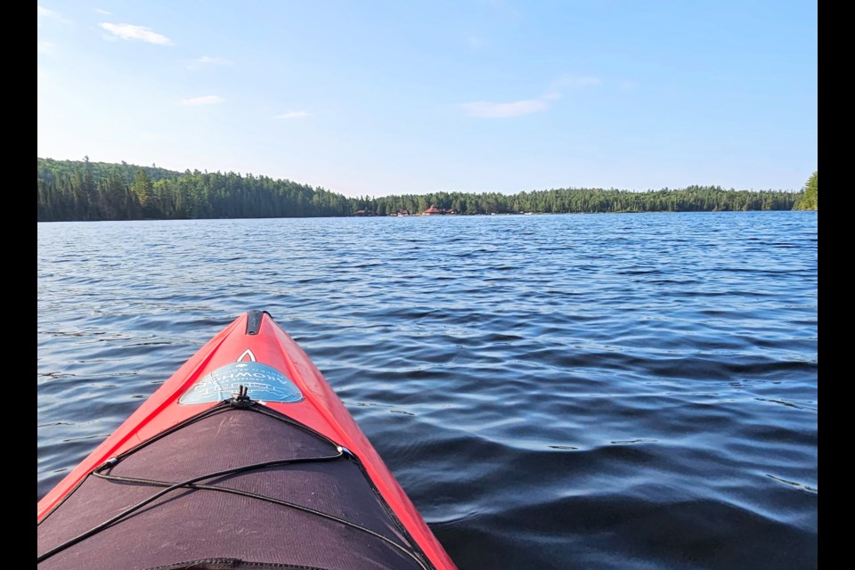 The sound of loons echo off the lake during an early morning paddle.