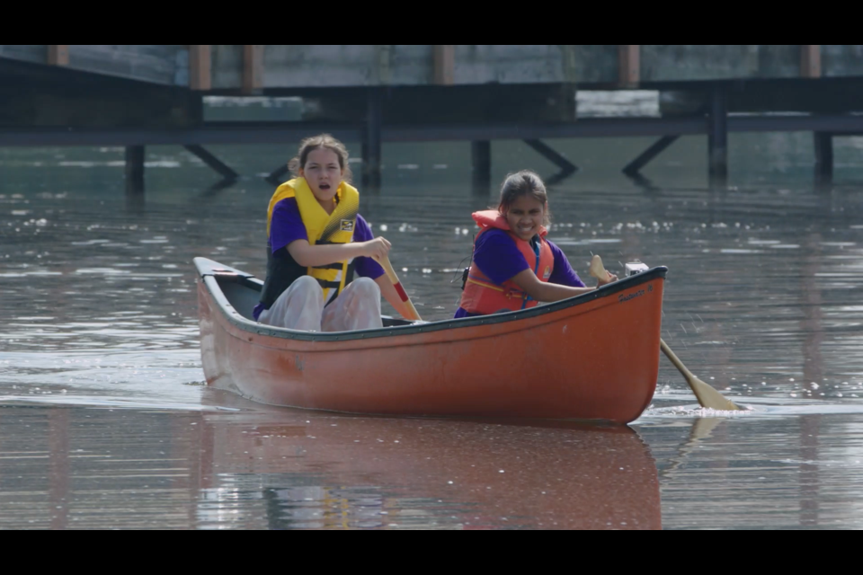 Lucy Fleet - Maple Innanen - canoe challenge. 