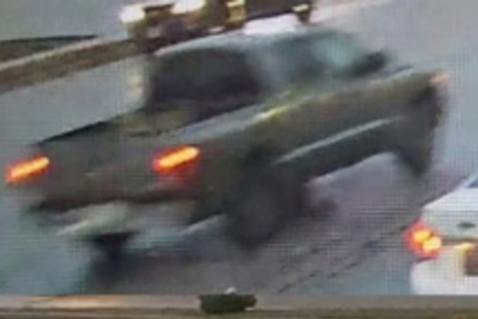 Police are looking for this truck which may have been involved in a hit-and-run in Cambridge.