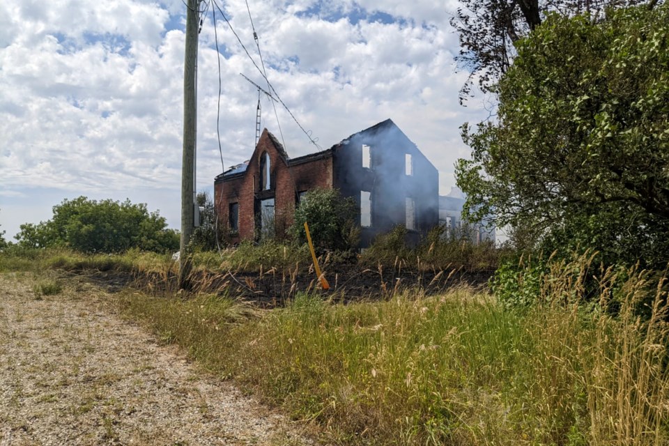 Police seek public assistance as they investigate a fire that occurred on Forestell Road, west of Guelph, leaving extensive damage.