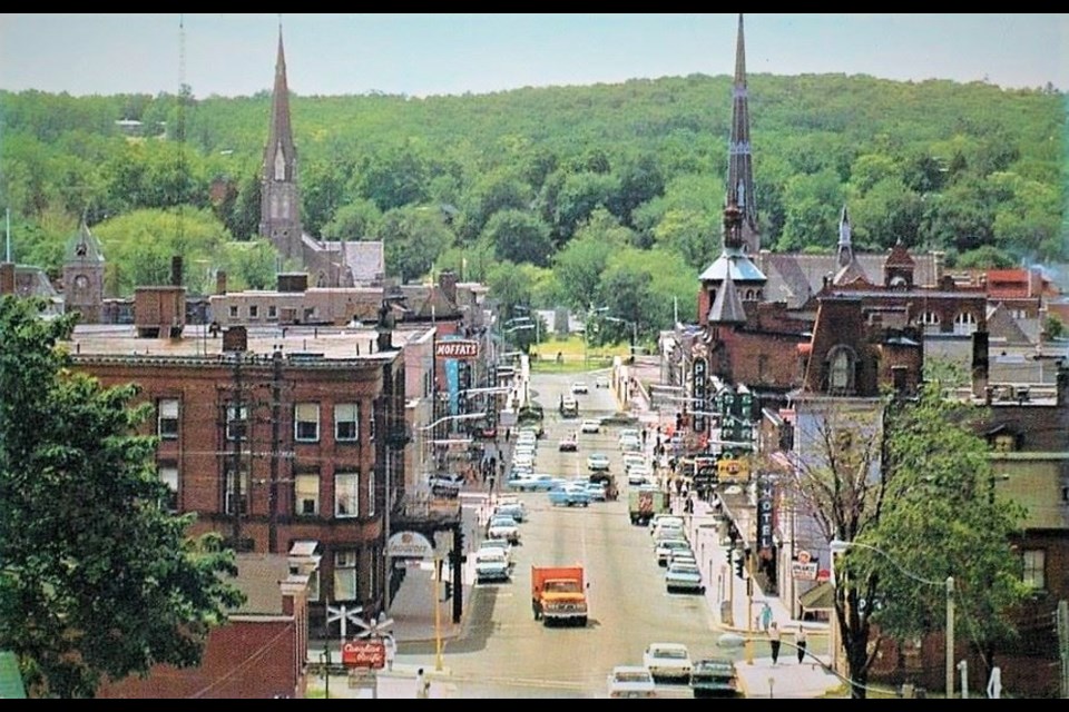 Main Street in Galt, circa 1965.