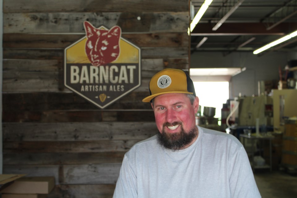 Matt Macdonald is one of the co-owners of Barncat Artisan Ales on Industrial Road.
