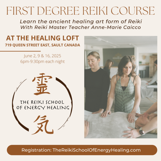 First Degree Reiki course - In Person - JUNE 2025