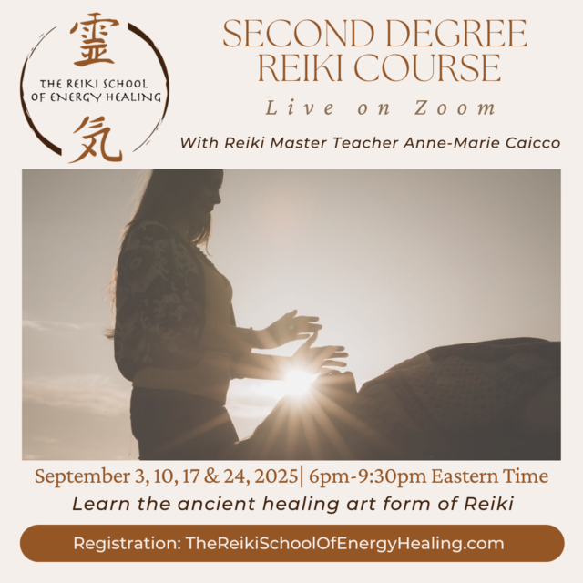Second Degree Reiki - Virtual - SEPT 2025