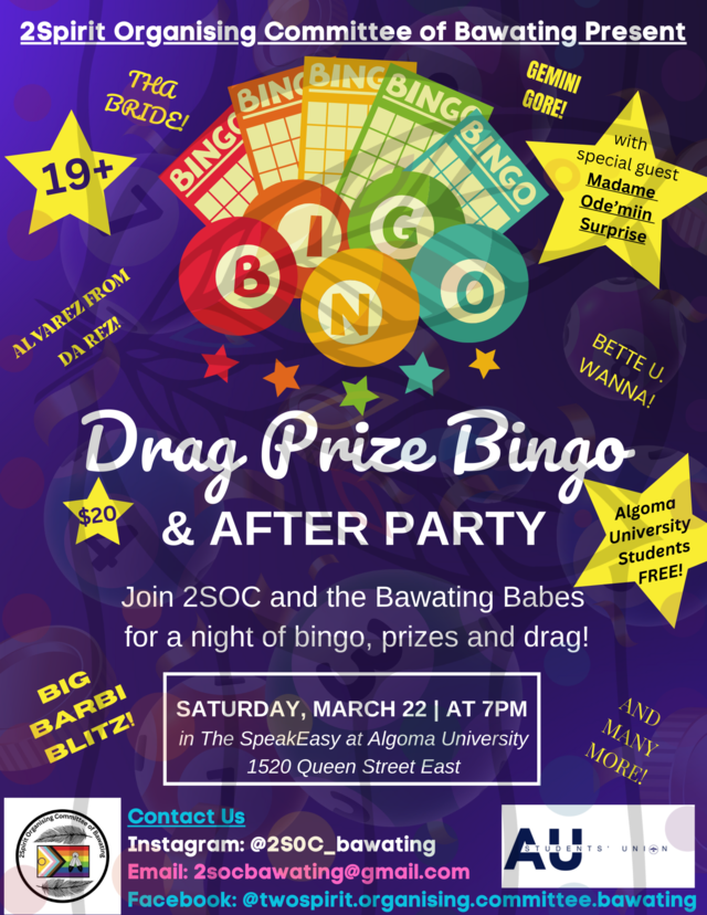 2S Drag Bingo & After Party - March 22