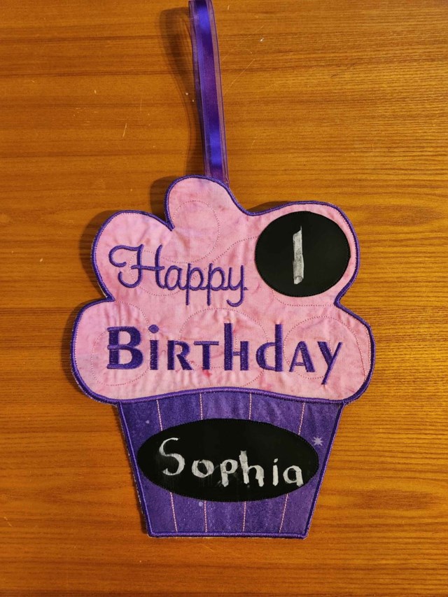 Happy Birthday Door Hanger Front