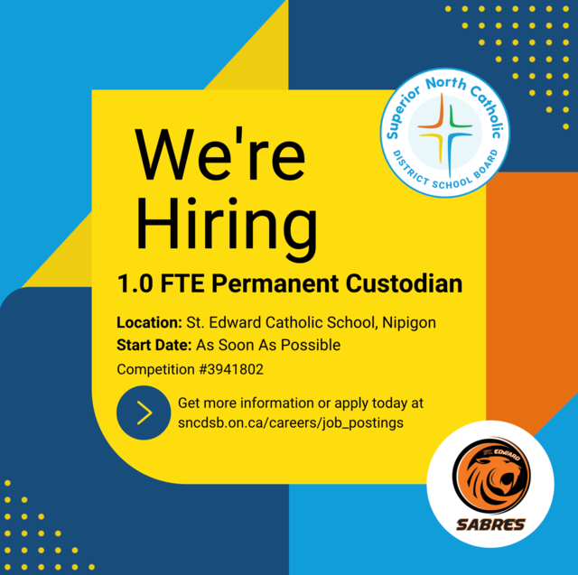 1.0 FTE Permanent Custodian
