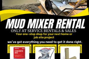 MUD MIXER NOW AVAILABLE FOR RENT
