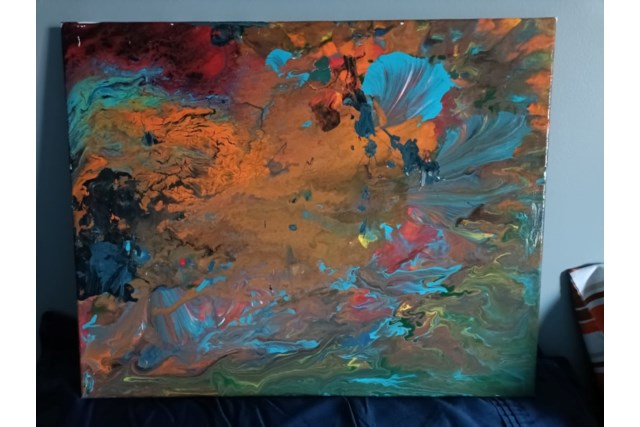 splash of color