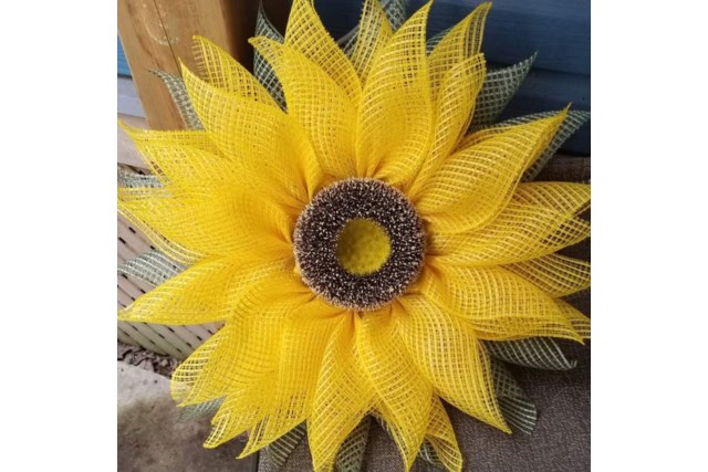 sunflower wreath
