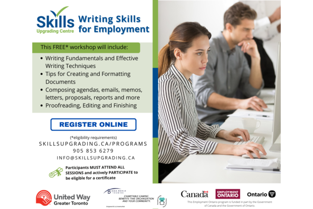 APPROVED Writing Skills for Employment Flyer
