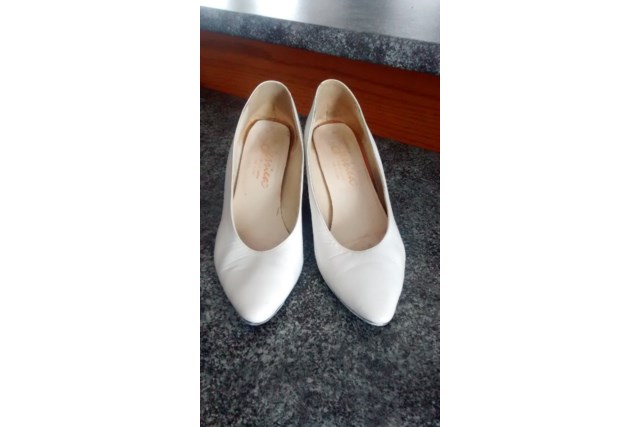 Jessica White Leather Shoe
