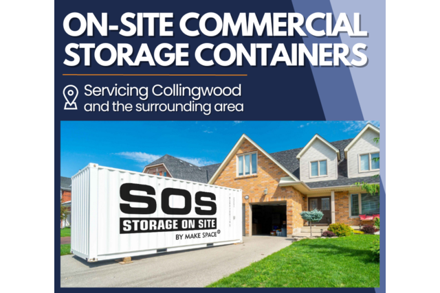 on site commercial storage banner SOS