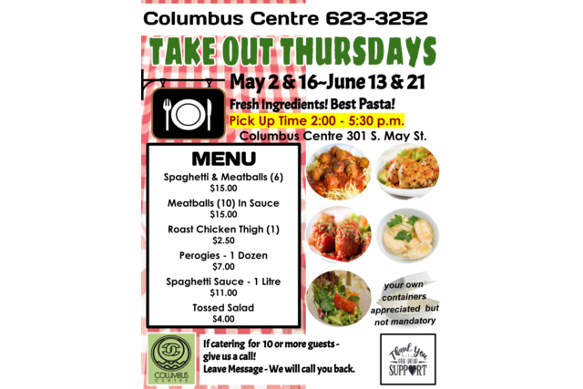 COLUMBUS CENTRE TAKE OUT 