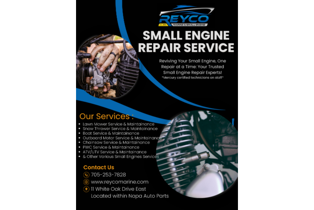 Small Engines Service Ad