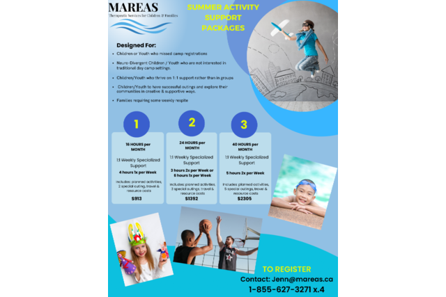Mareas Summer Activity Support Packages-2024