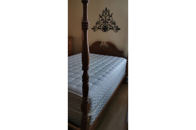 Queen Size 4 Poster Bedroom Set Oak Sootoday Com