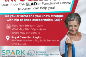 Discover how to live better with hip or knee osteoarthritis in our info sessions next week! 💪