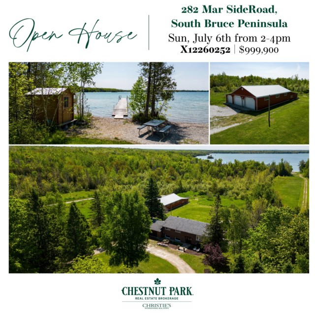 282 Mar Sideroad - Open House July 6th 