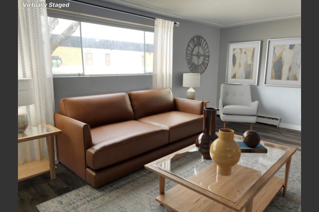 staged living room