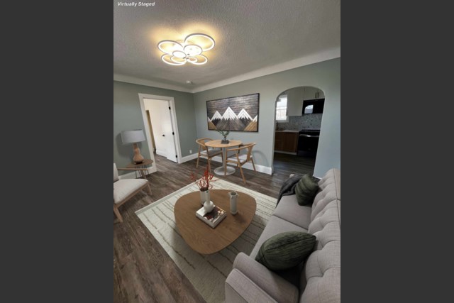 staged living room