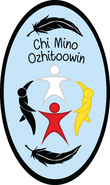 Chi-Mino-Ozhitoowin-Logo-border-Blue