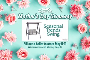 Win a Seasonal Trends Swing - Soo Mill Mother's Day Draw