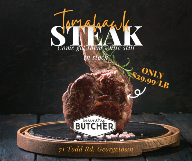 Black Simple Minimalist Food Steak Promotion Facebook Post