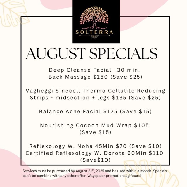 august 2025 specials