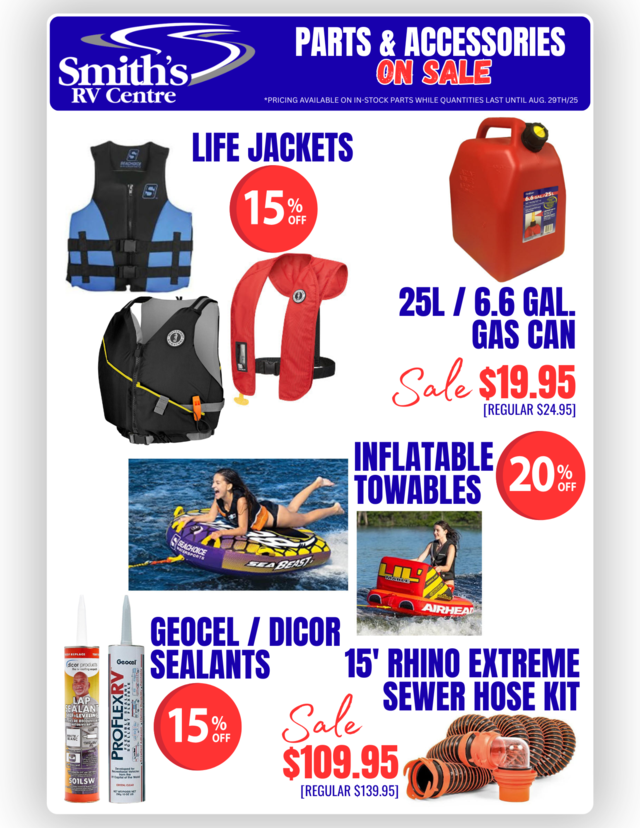 August Parts Specials