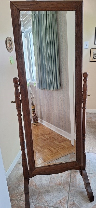 Oak Cheval Mirror
