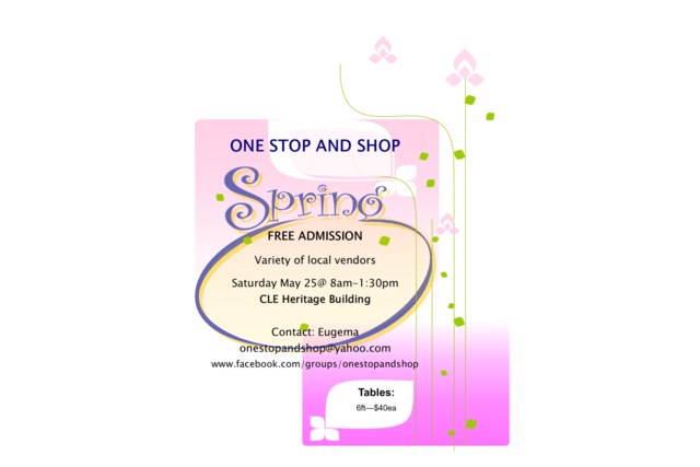 One Stop and Shop May 25 for public advertising