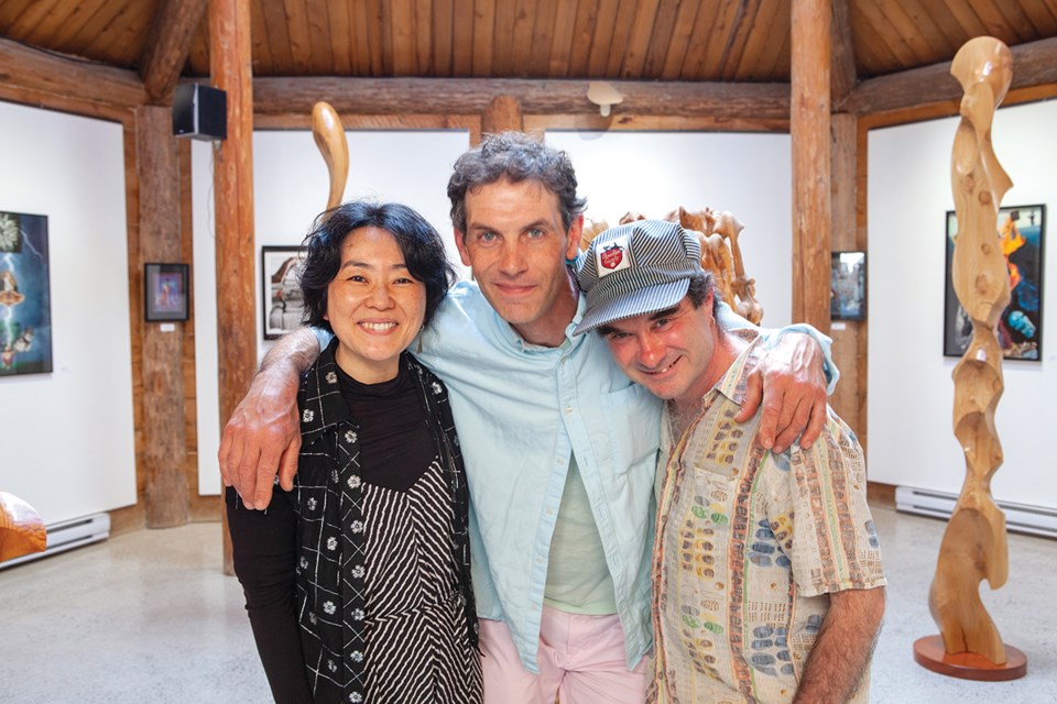 A. Naoko Fukumaru, Scott Evans, and Conrad Sarzynick at Sunshine Coast Arts Centre