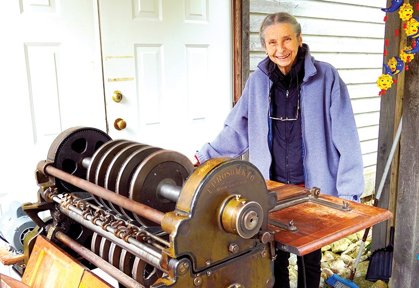 Banana with her stamp-sheet perforator now headed for the U.S. 