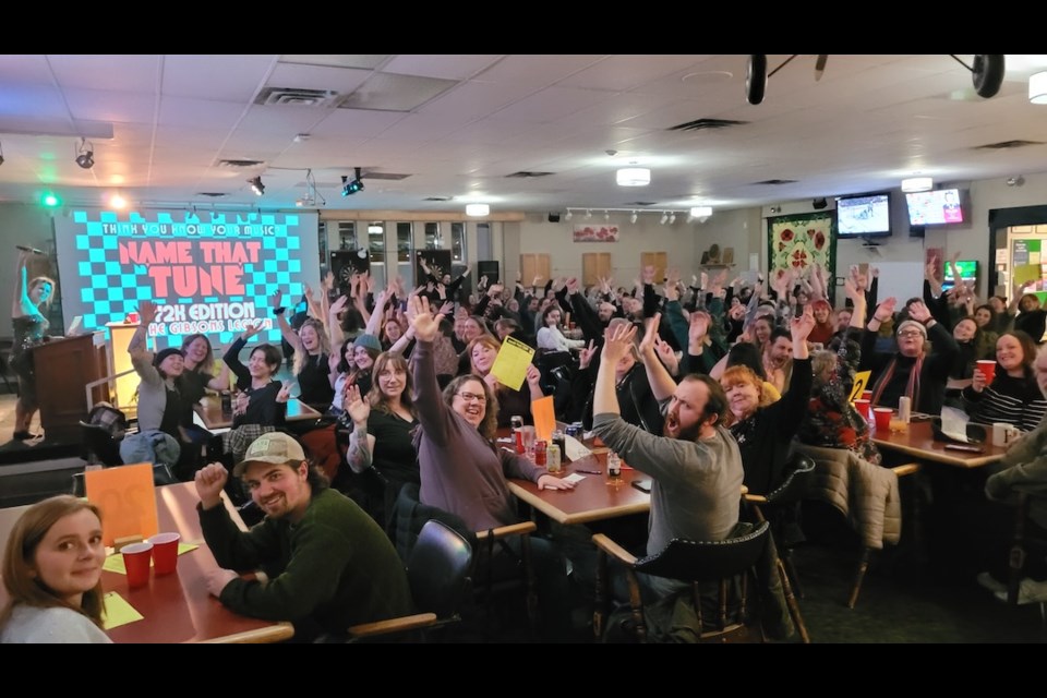 Always a packed house at Gibsons Legion for an evening of Name that Tune.