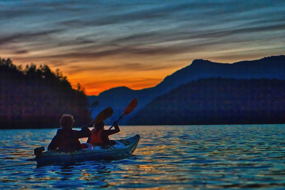 Metta Eco Experiences uses carefully restored Canadian-built Libra double kayaks. 