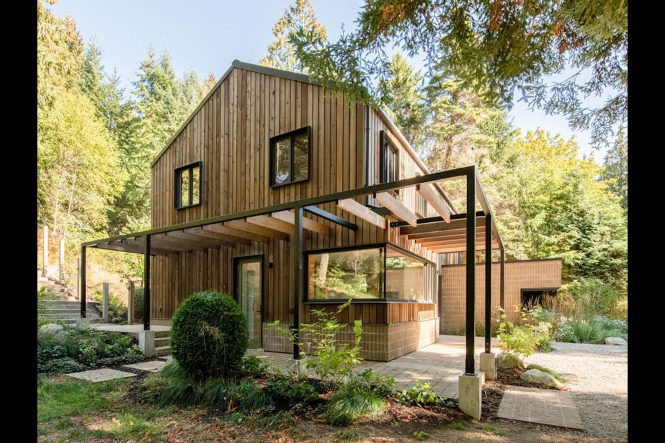 Lisa Giroday and Tyler Lepore's Roberts Creek home, built by Hanson Land and Sea.