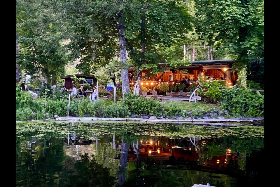 From the veranda of the resort's La Trattoria Italiana restaurant, guests survey a wetland ecosystem.
