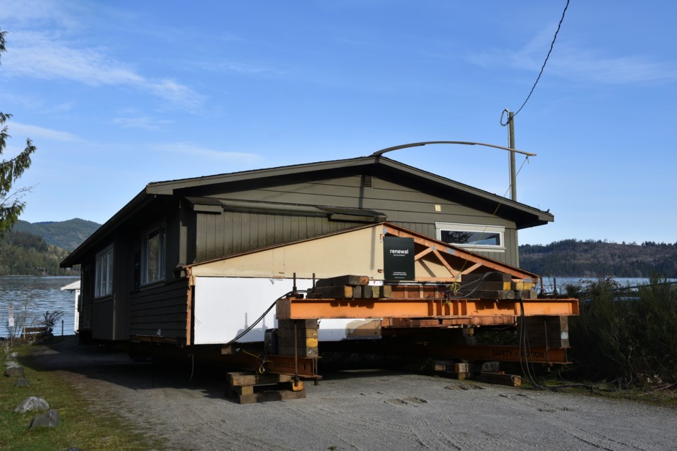 Renewal Home Development is barging 10 homes set for demolition over to the Sunshine Coast where they will be repurposed for future housing. 