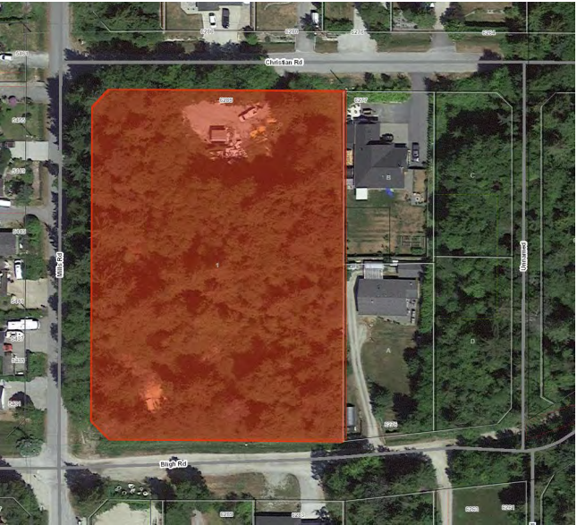 The proposed site of the development at 6285 Christian Road.