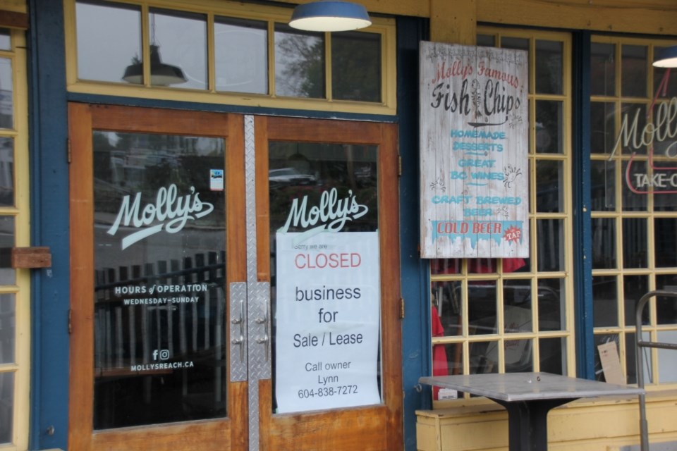 Molly's Reach restaurant has been up for sale since Feb. 2023, and spent most of the summer season closed. 
