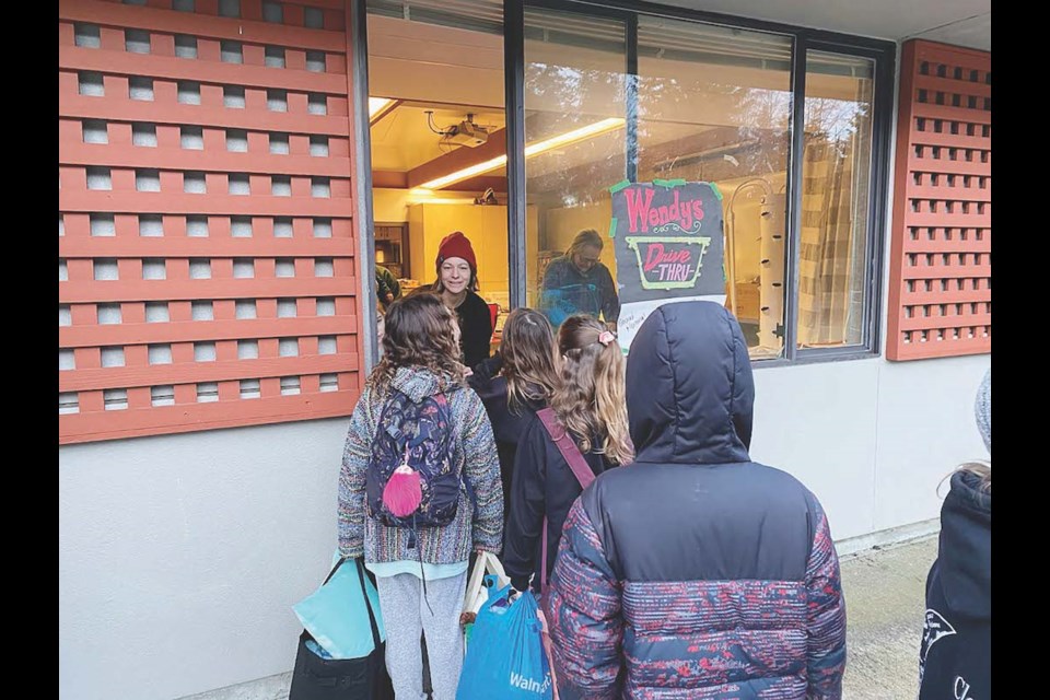 Wendy's Drive-Thru at Halfmoon Bay Community School.