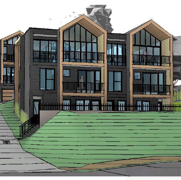 An application seeks to add two duplex buildings to 565 Gibsons Way.