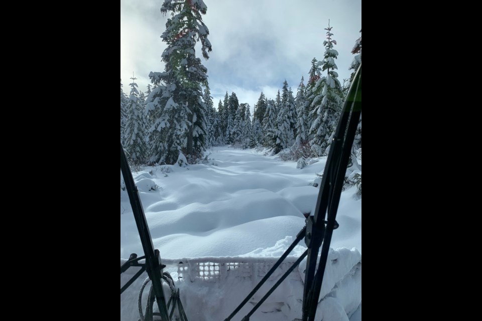 Dakota Ridge before trail groomer had started on Jan. 10