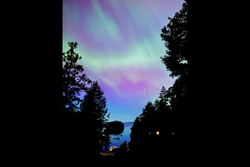 John Preissl's shots over Secret Cove were taken between 10:51 p.m. and 12:22 a.m. 
"These are 4 -33 second long exposures with my IPhone 15 Pro Max," he said. "It was truly the best Aurora Borealis I have seen in my life."