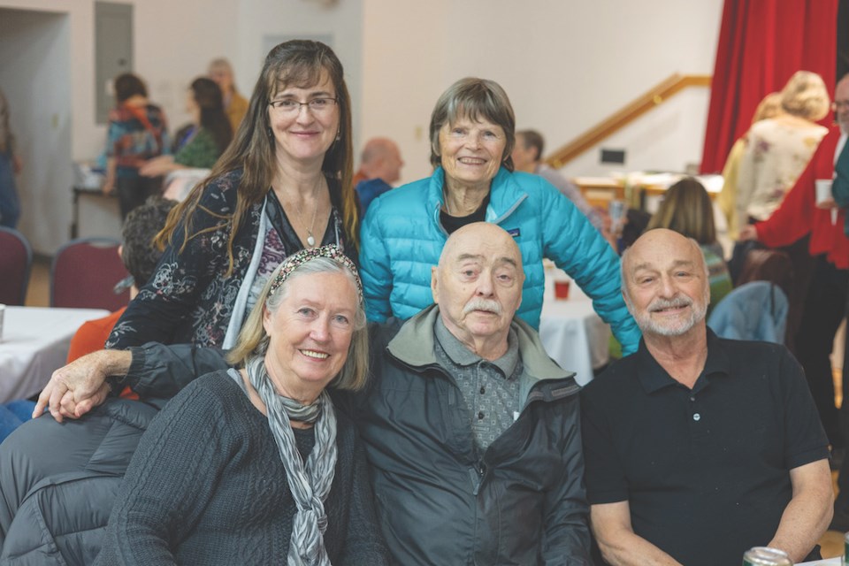 Ron Skene, Angela Skene, Karen Carlyle, Lise Kreps, Bruce McMorland, Janet McMorland, Peter Paniksma and Marje Umezuki.